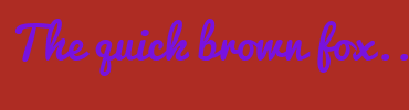Image with Font Color 7812DF and Background Color AE2C23